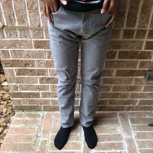 🔴 Levis 513 Slim Straight Jeans W30 L 32 Gray